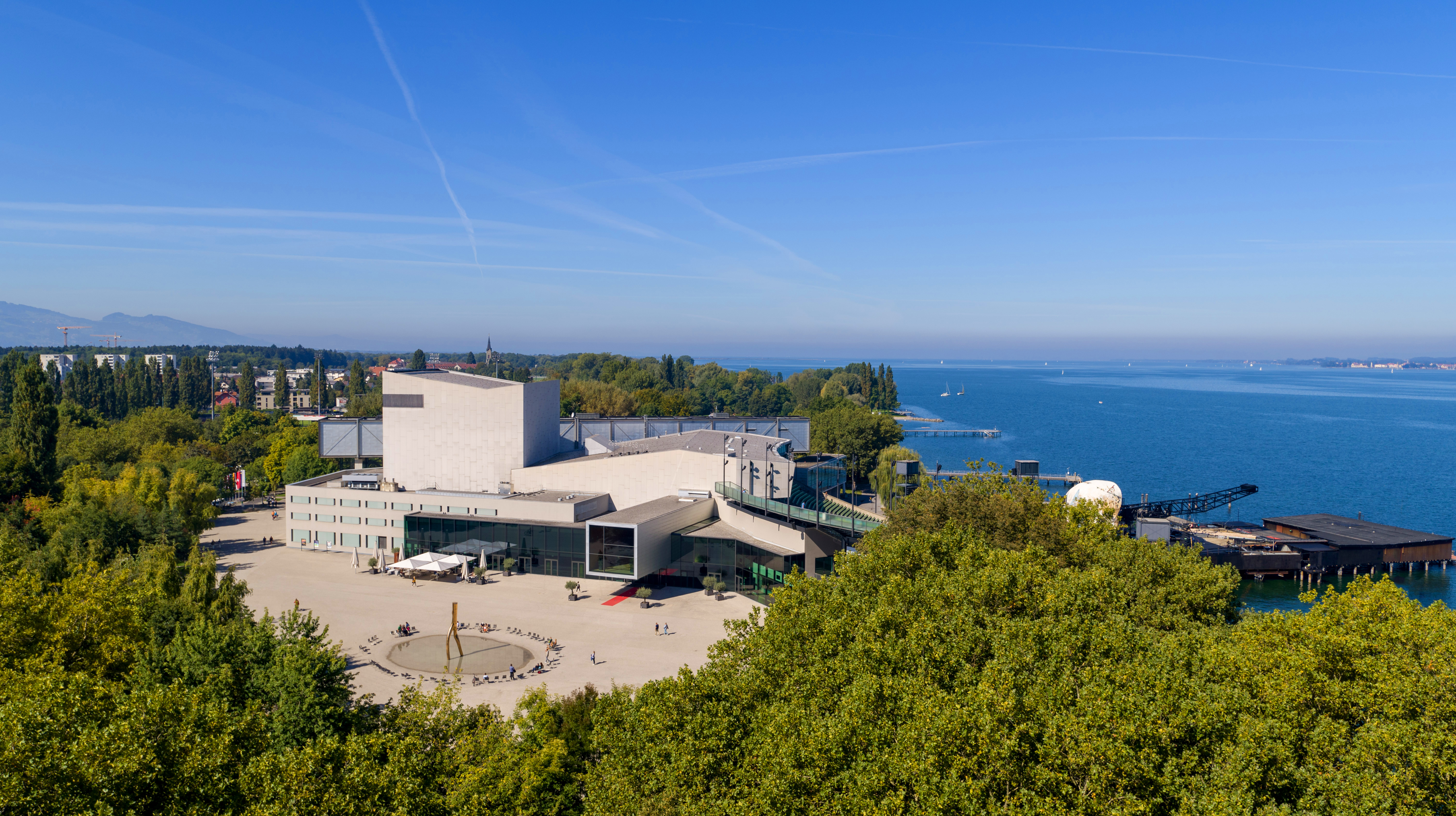 Festspielhaus Bregenz aus der Vogelperspektive